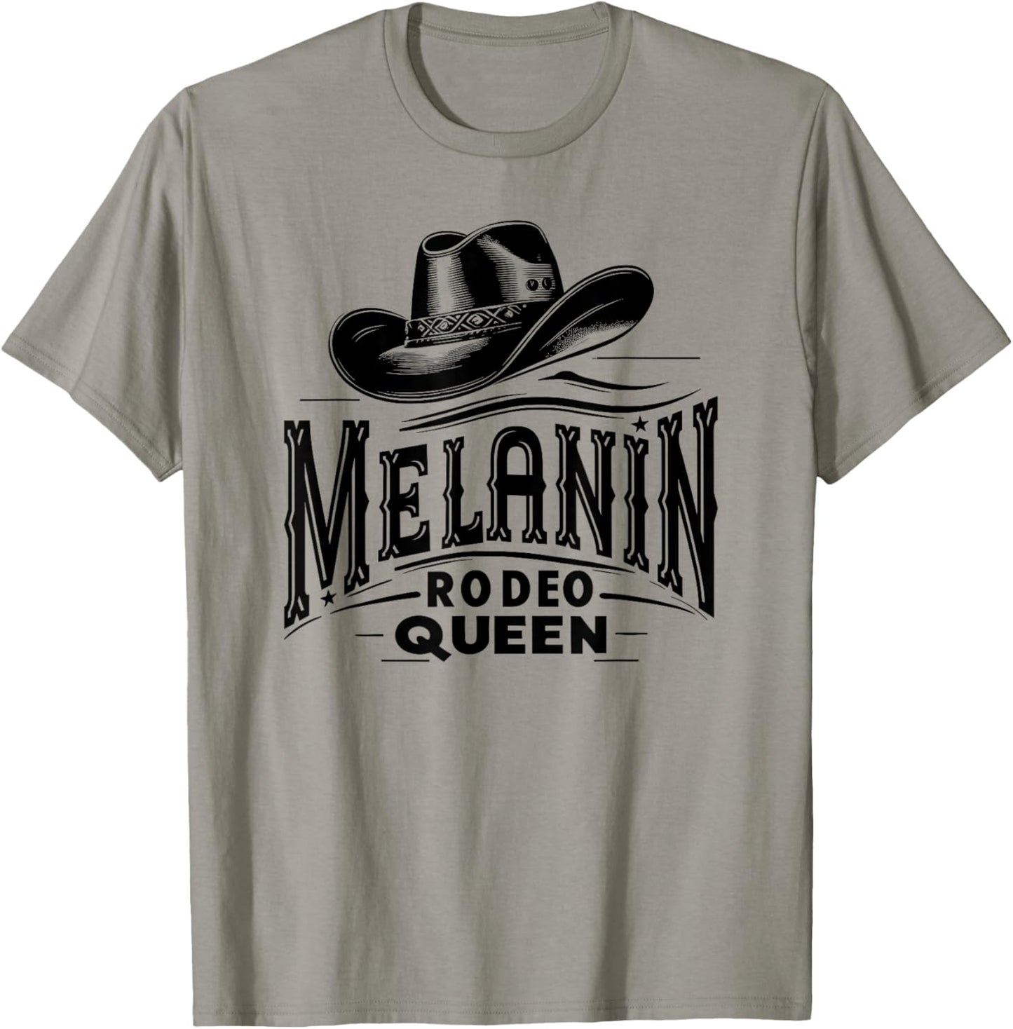Melanin Rodeo Queen, African American Cowgirl T-Shirt - T-Shirt | Sand