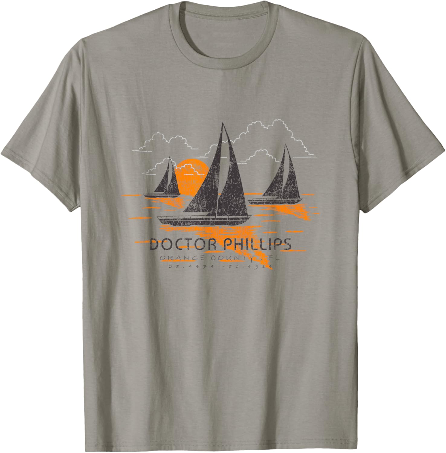 Doctor Phillips Florida Sailing Souvenir Doctor Phillips T-Shirt - T-Shirt | Sand