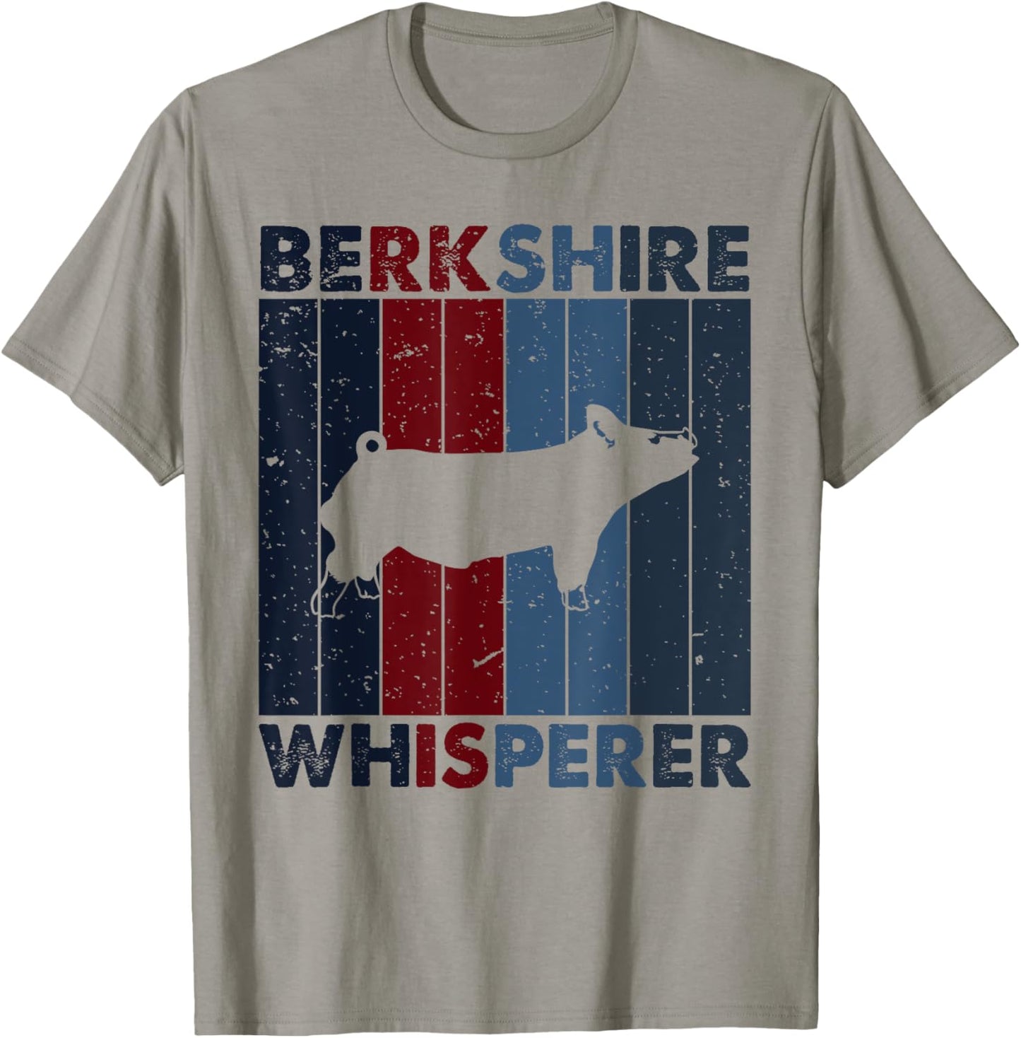 Pig Dad Mom Whisperer - Farmer Breeder Vintage Berkshire T-Shirt - T-Shirt | Sand