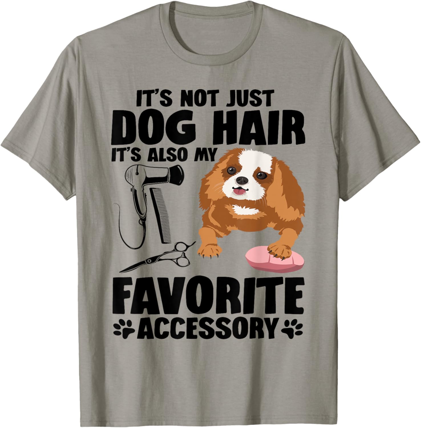 Dog Grooming Smocks Groomer Salon Dog Hairdresser T-Shirt - T-Shirt | Sand