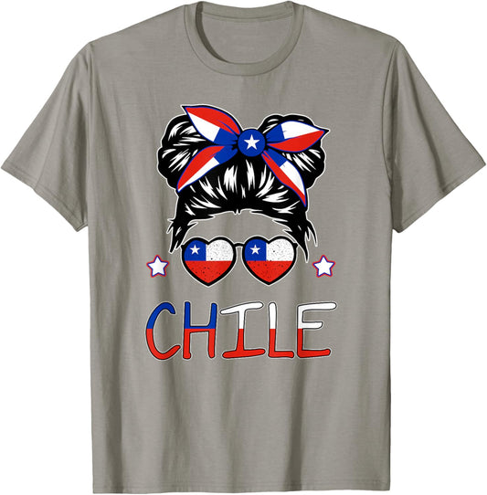 Toddler Chile Flag Chilean Hispanic Heritage Women Kids Baby T-Shirt - T-Shirt | Sand