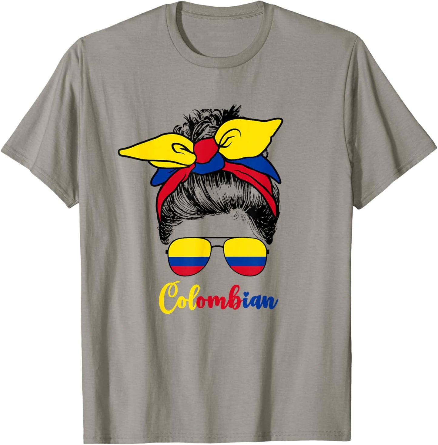 Colombian Girl Girls Cute Colombiana Colombia Flag T-Shirt - T-Shirt | Sand