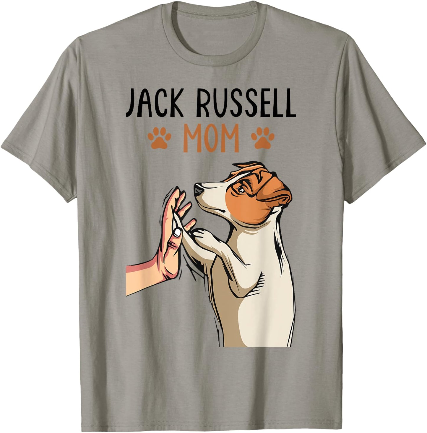 Jack Russell Terrier Mom Cute Dog Mama Funny Women T-Shirt - T-Shirt | Sand