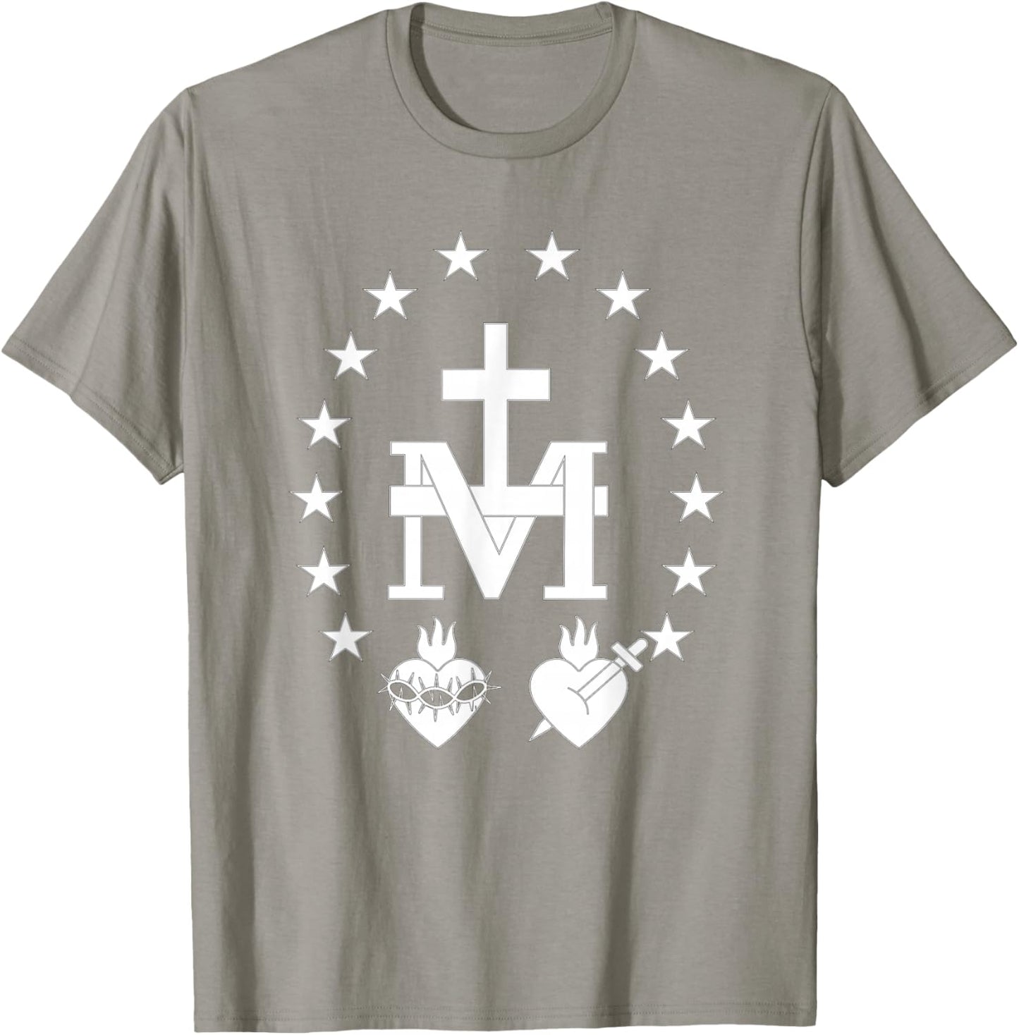 Miraculous medal catholic T-Shirt - T-Shirt | Sand