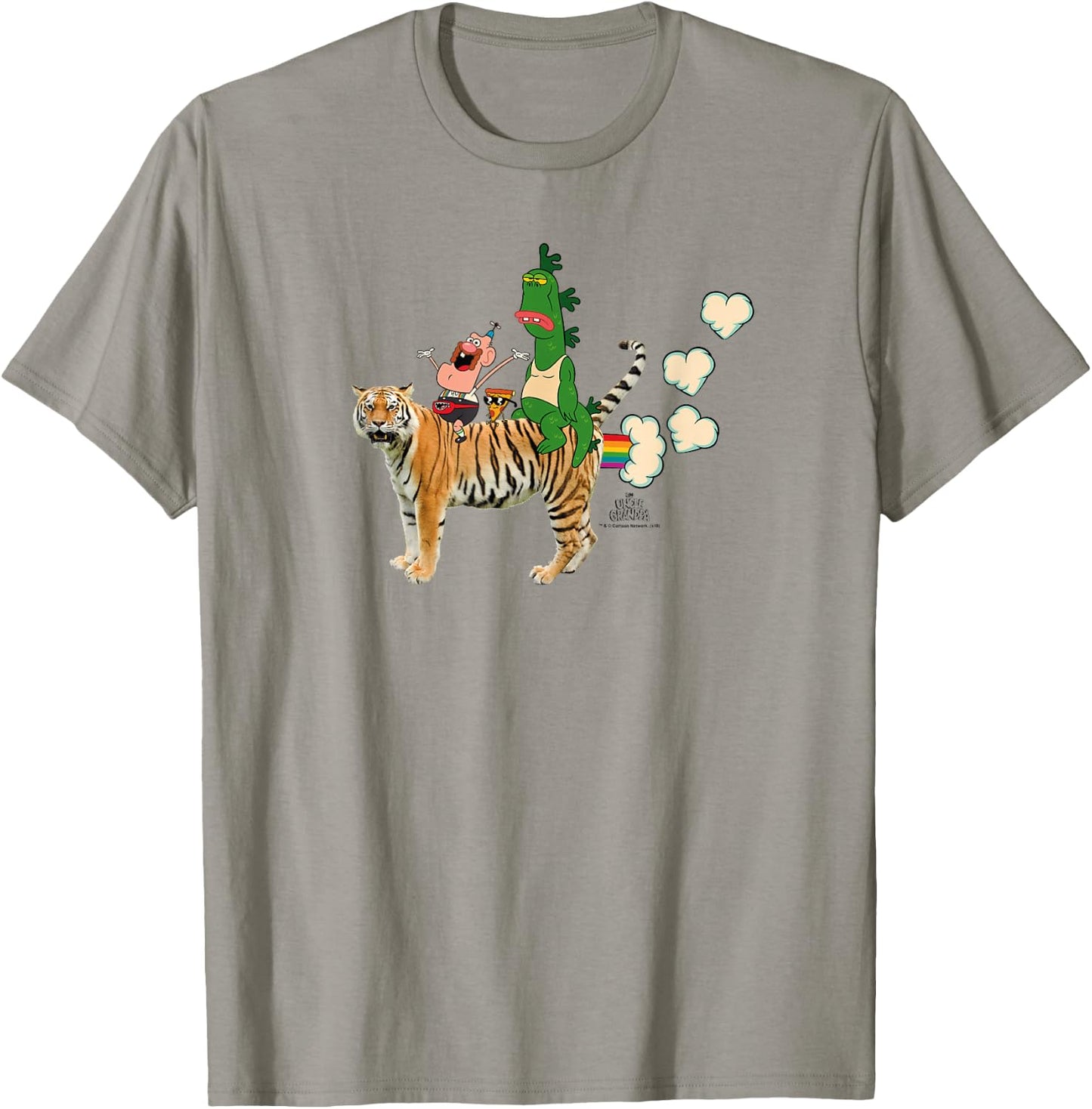 Uncle Grandpa Fart Hearts T-Shirt - T-Shirt | Sand