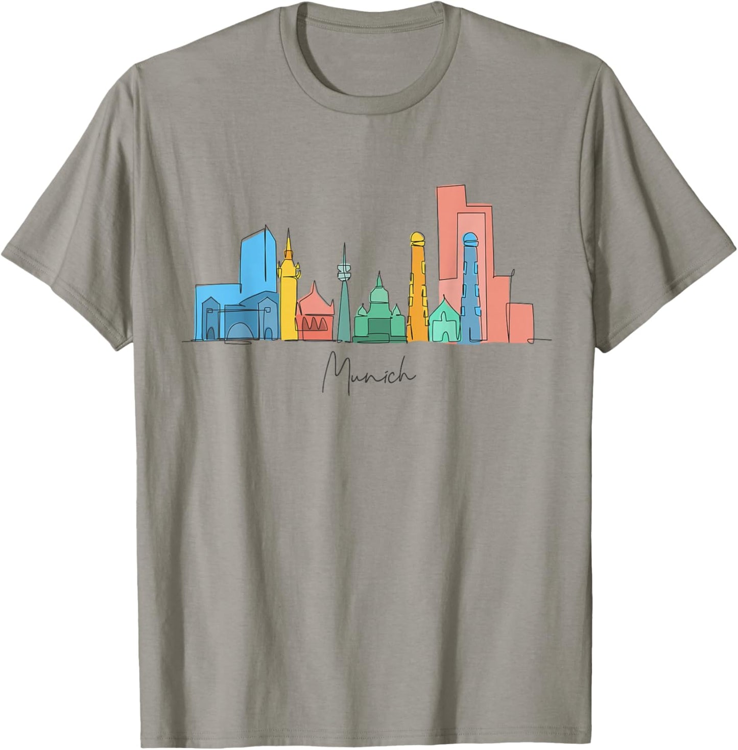 Travel Europe Germany Munich German Family Vacation Souvenir T-Shirt - T-Shirt | Sand