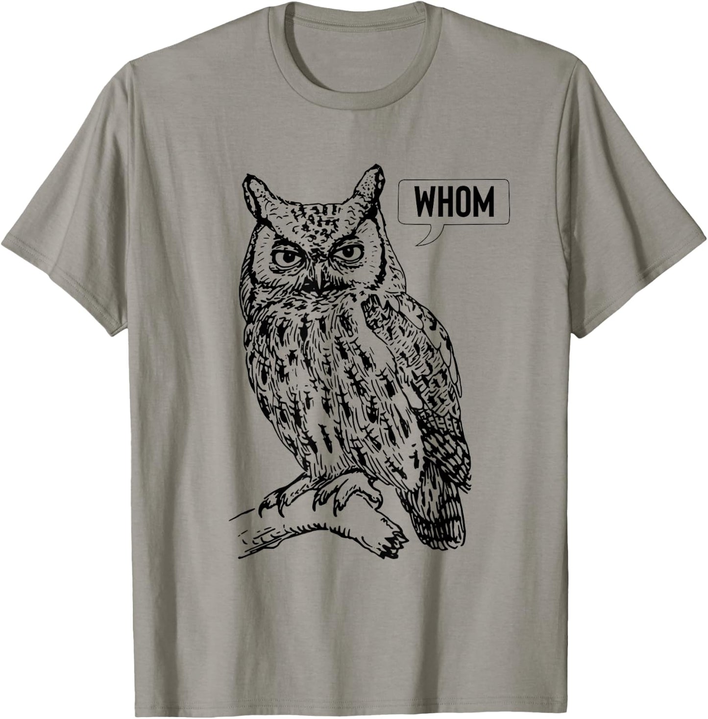 Owl Whom Funny T Shirt T-Shirt - T-Shirt | Sand