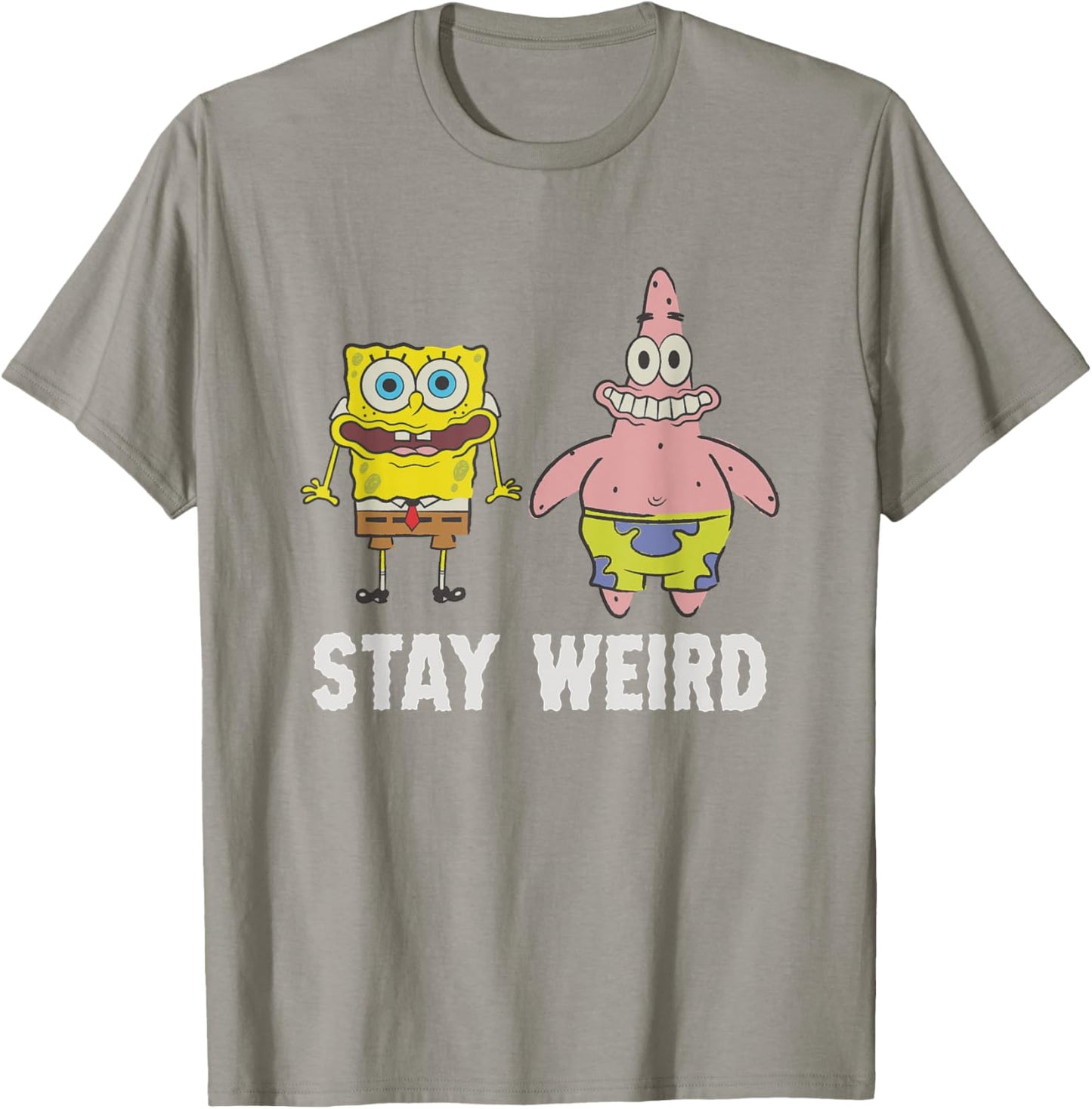 SpongeBob SquarePants Stay Weird Funny Faces Buddies T-Shirt - T-Shirt | Sand