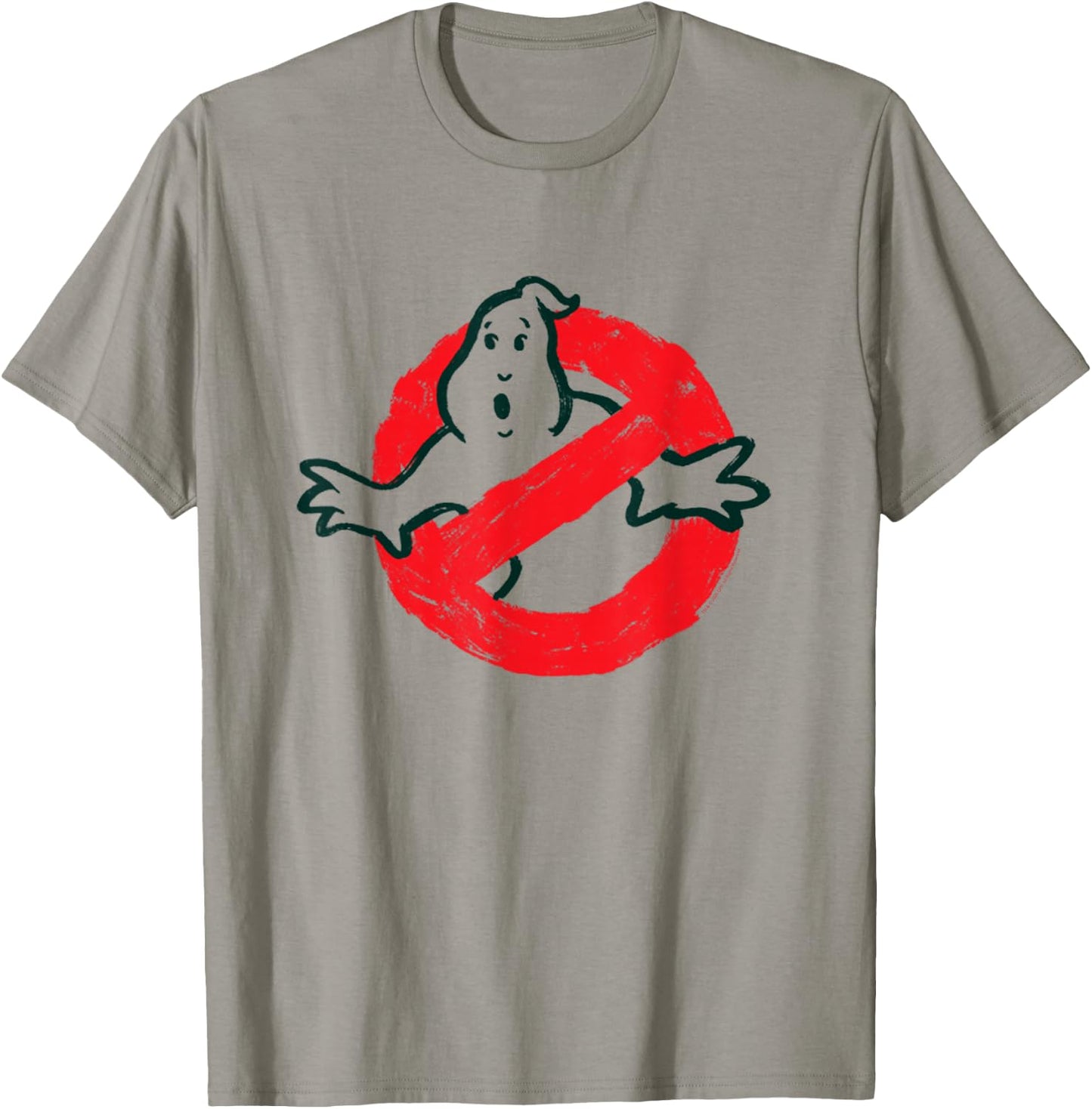 Ghostbusters No Ghost Logo Sketch Retro Movie T-Shirt - T-Shirt | Sand