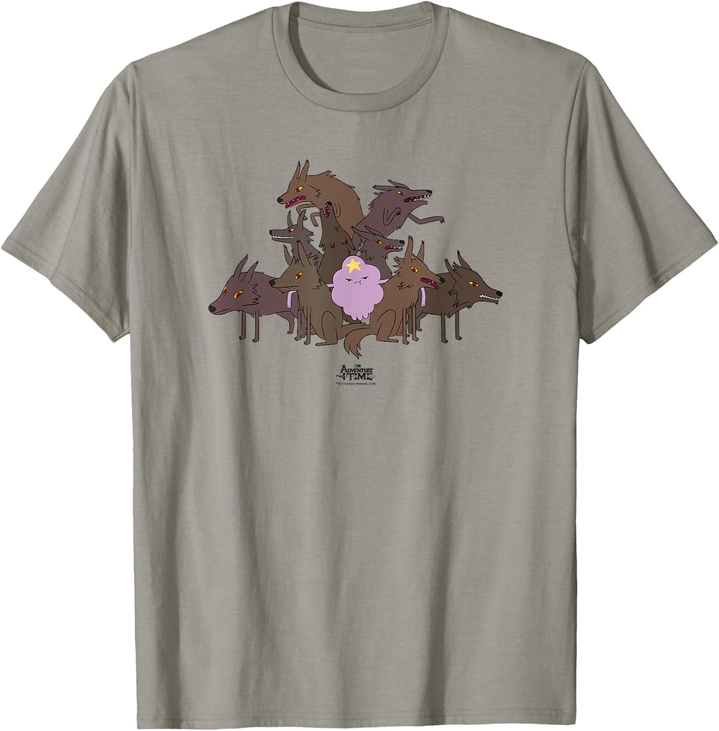 Adventure Time Lumpy Space Princess & Wolves T-Shirt - T-Shirt | Sand