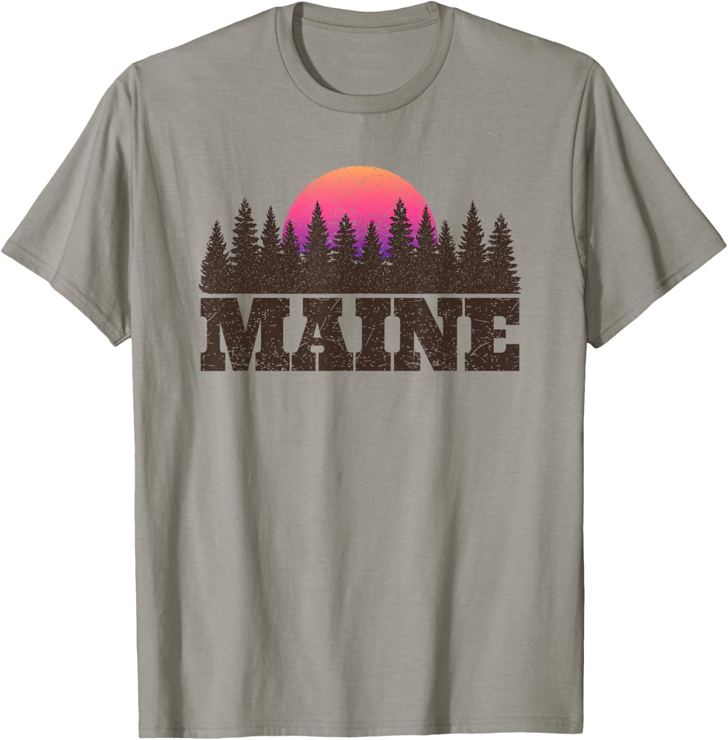 Maine MN Retro Vintage Shirt Gift Men Women Kids T-Shirt - T-Shirt | Sand
