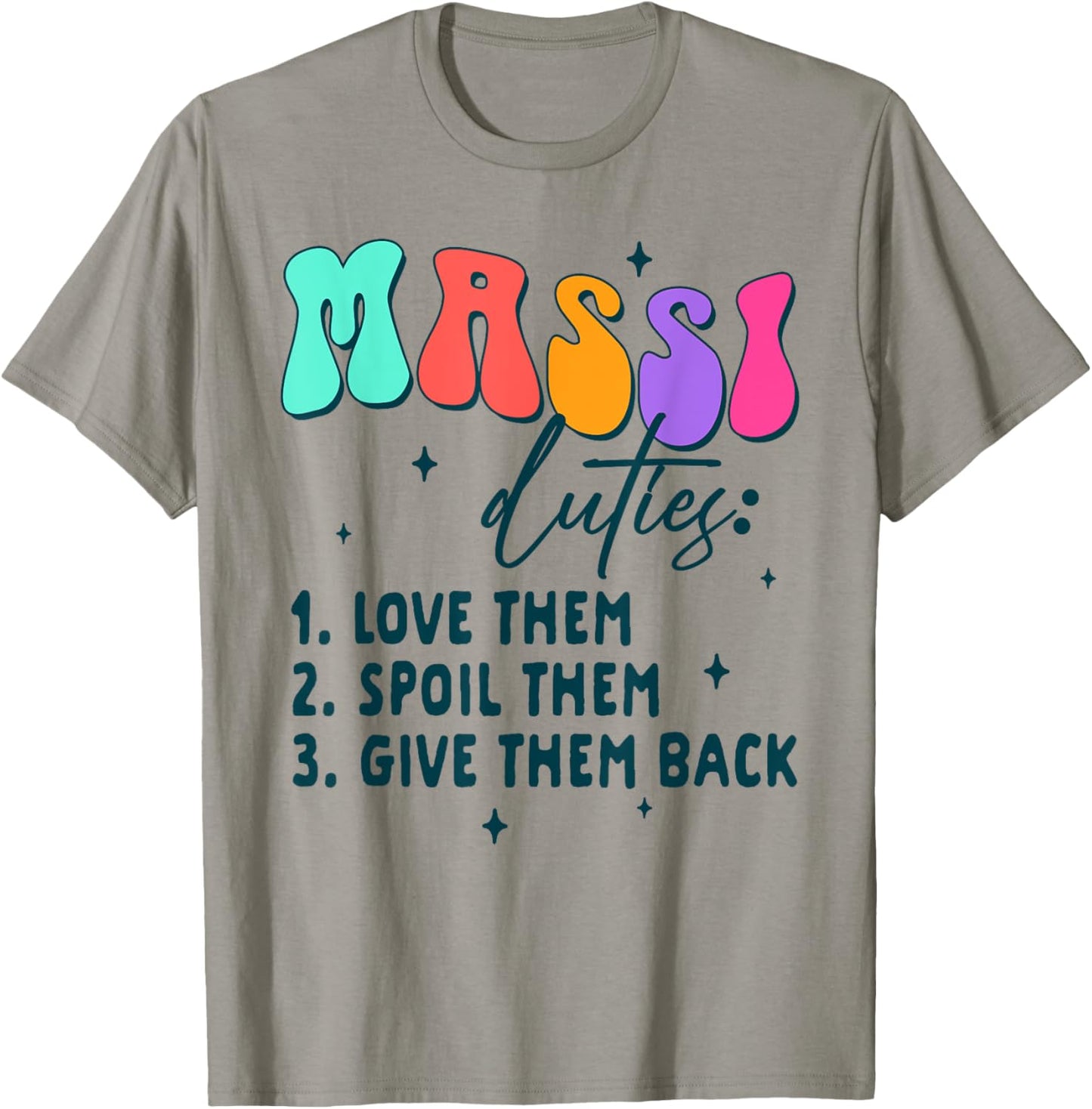 Indian Auntie Punjabi Desi Massi Duties Love Them Spoil Them T-Shirt - T-Shirt | Sand