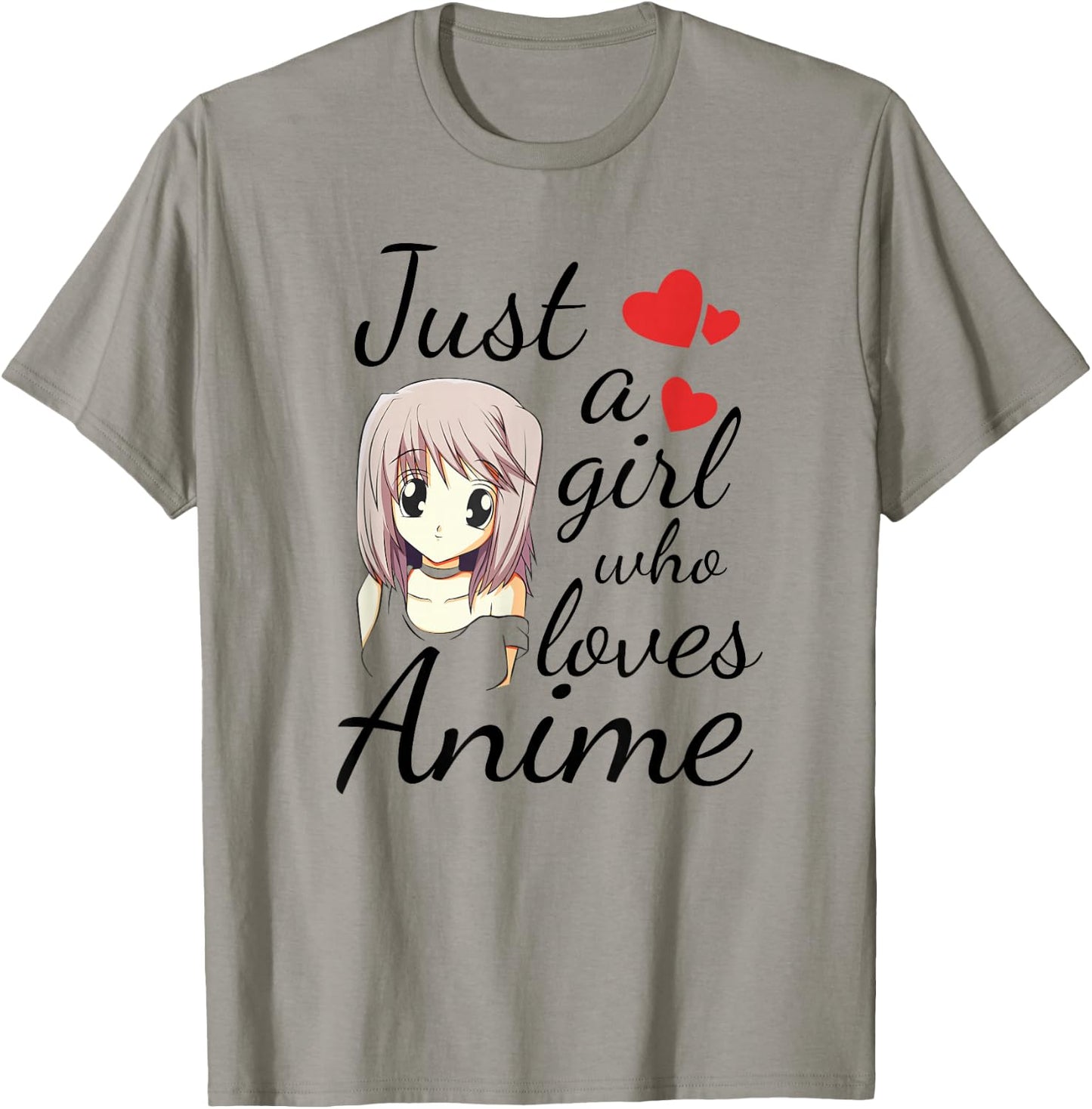 Cute Anime Girl Quote Japanese Kawaii Cartoon Graphic T-Shirt - T-Shirt | Sand