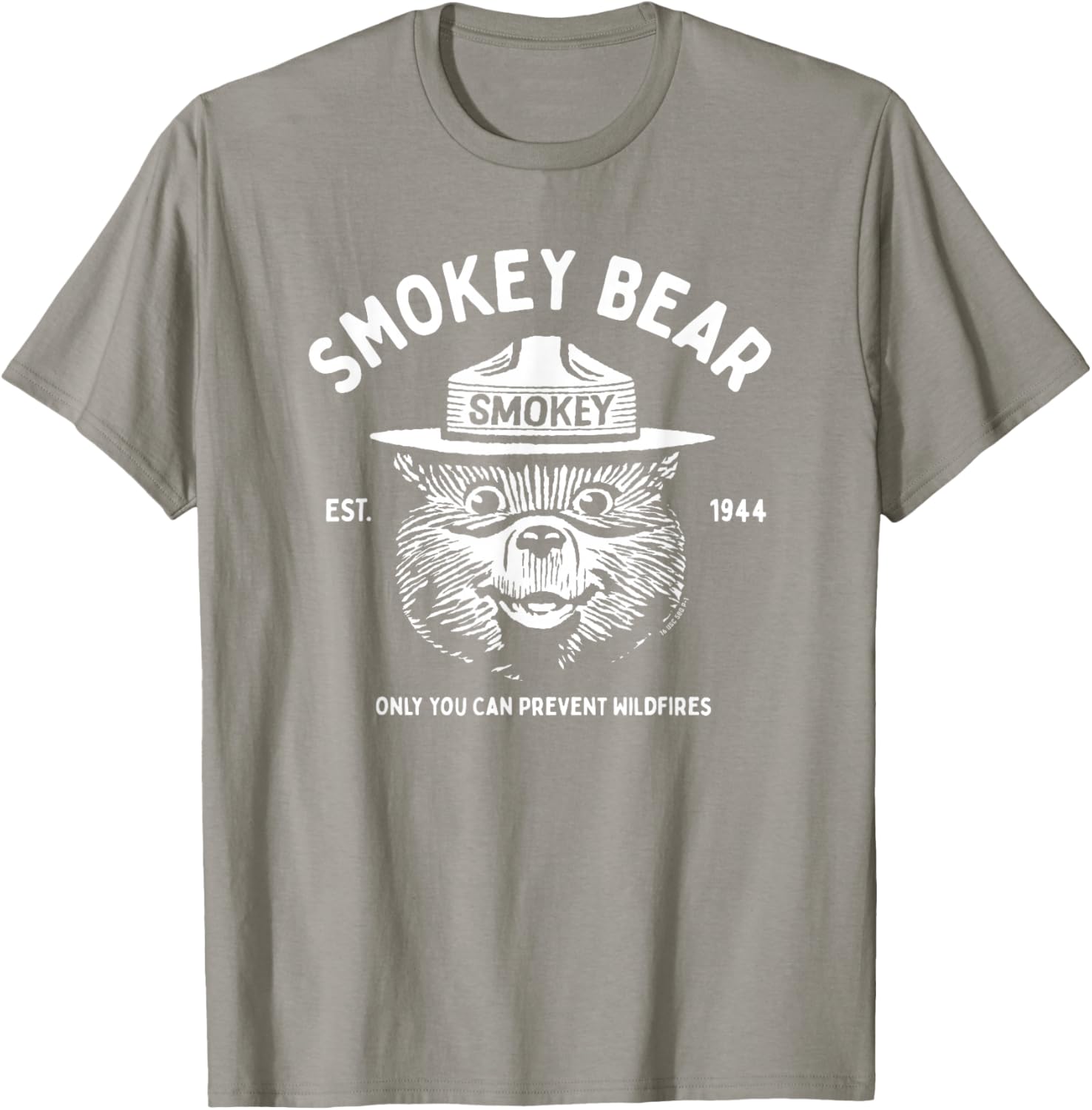 Vintage Smokey Bear Logo Only You Can Prevent Wildfires T-Shirt - T-Shirt | Sand