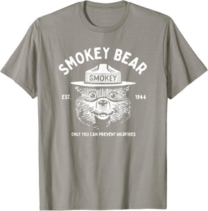 Vintage Smokey Bear Logo Only You Can Prevent Wildfires T-Shirt - T-Shirt | Sand