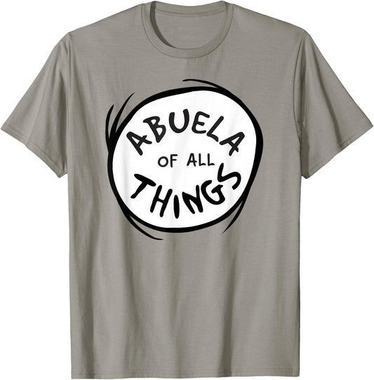Dr. Seuss Abuela (Grandmother) of All Things Emblem T-Shirt - T-Shirt | Sand