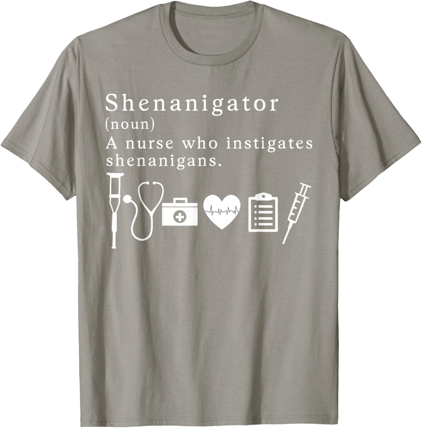 Shenanigator A Nurse Who Instigates Shenanigans Paddy's Day T-Shirt - T-Shirt | Sand