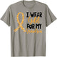 I Wear Gold For My Grandson Childhood Cancer Awareness T-Shirt - T-Shirt | Sand