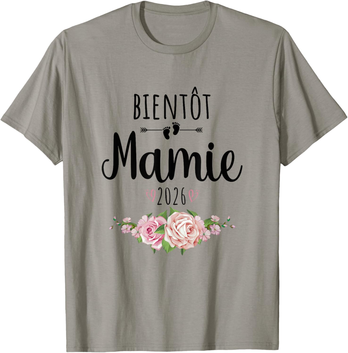 Announcement Pregnancy Grandmother 2026 T-Shirt - T-Shirt | Sand