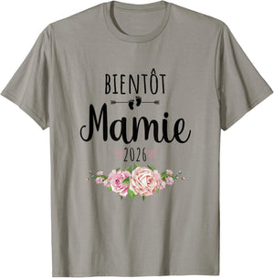 Announcement Pregnancy Grandmother 2026 T-Shirt - T-Shirt | Sand