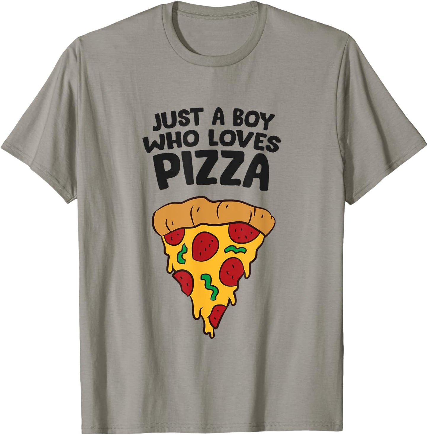 Just a Boy Who Loves Pizza T-Shirt - T-Shirt | Sand