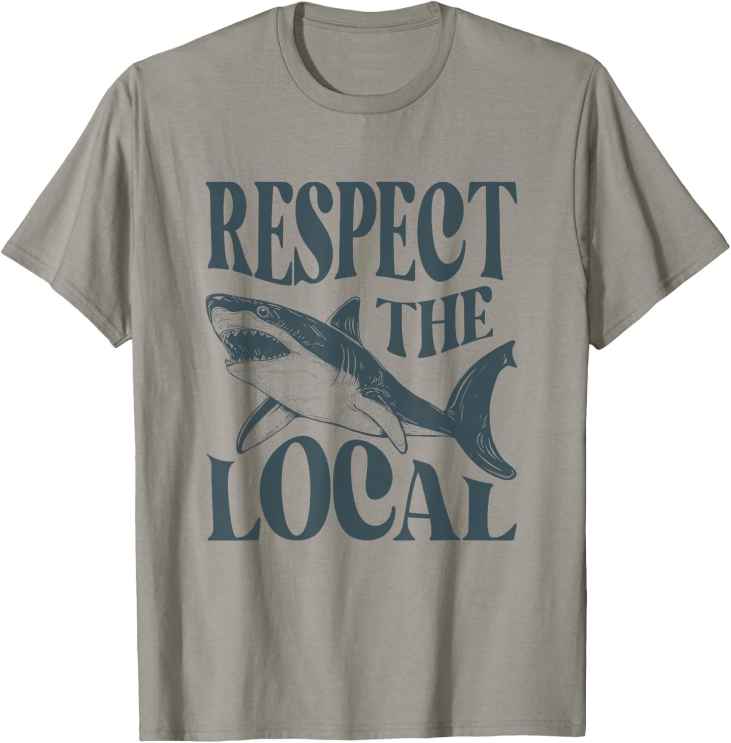 Respect The Locals Shark Beach Animals Women T-Shirt - T-Shirt | Sand