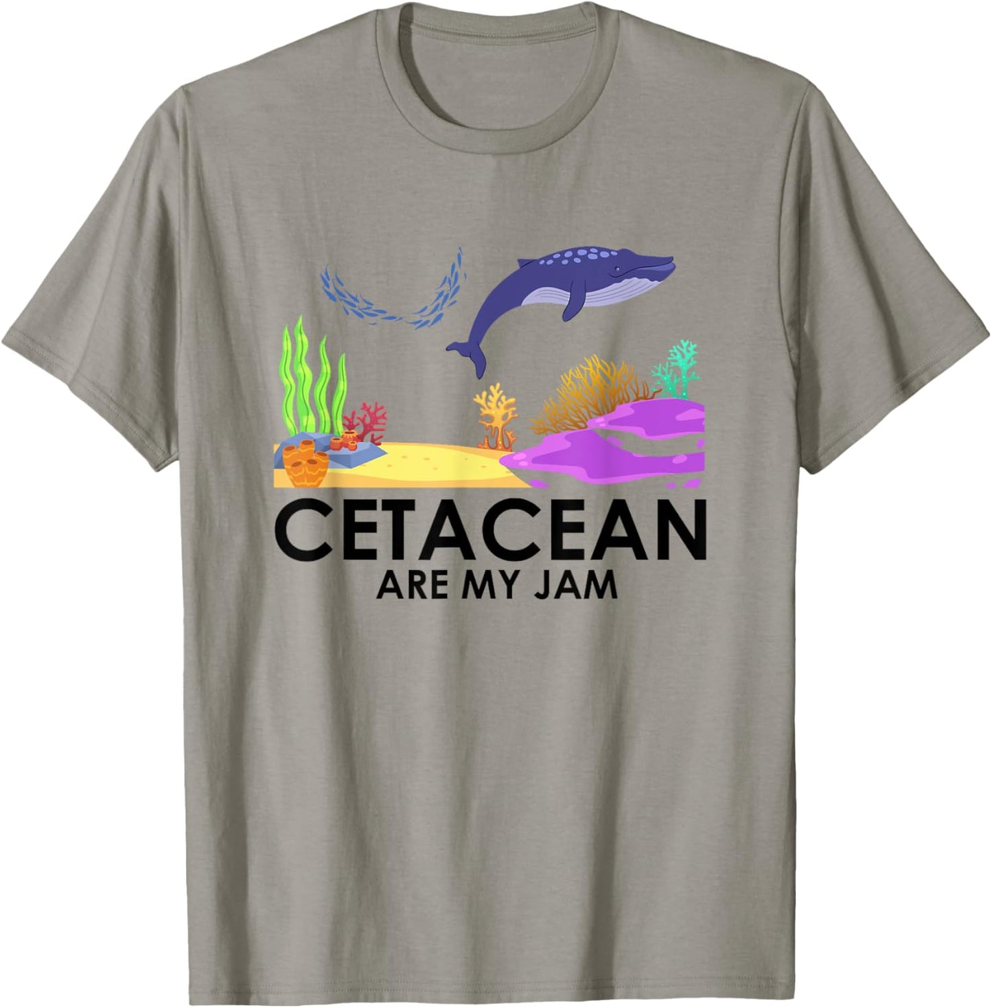 Cetacean are my Jam Whale Sea Panda Ocean Studen Diving T-Shirt - T-Shirt | Sand