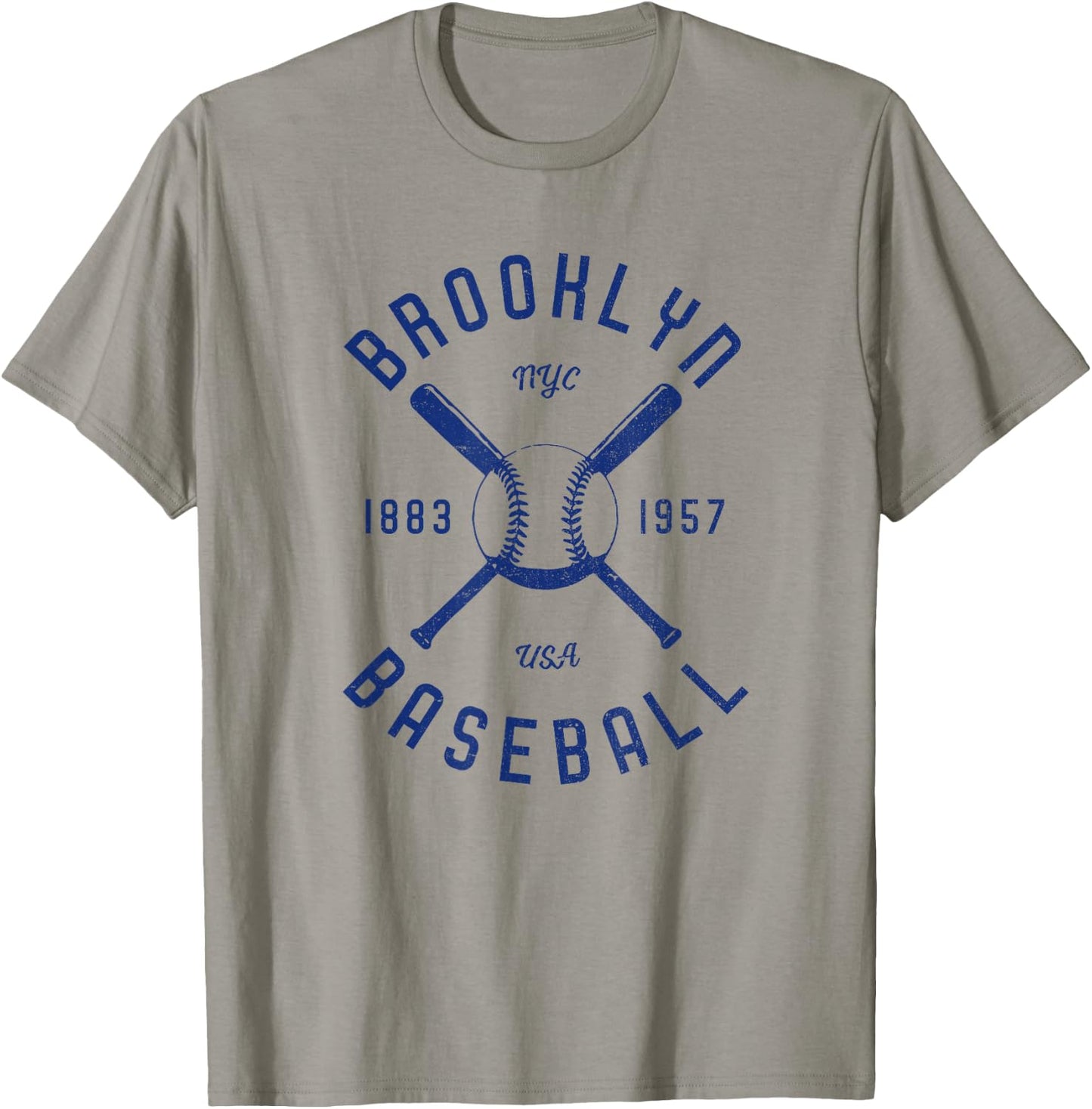 Brooklyn Baseball | Vintage | Distressed | NYC T-Shirt - T-Shirt | Sand