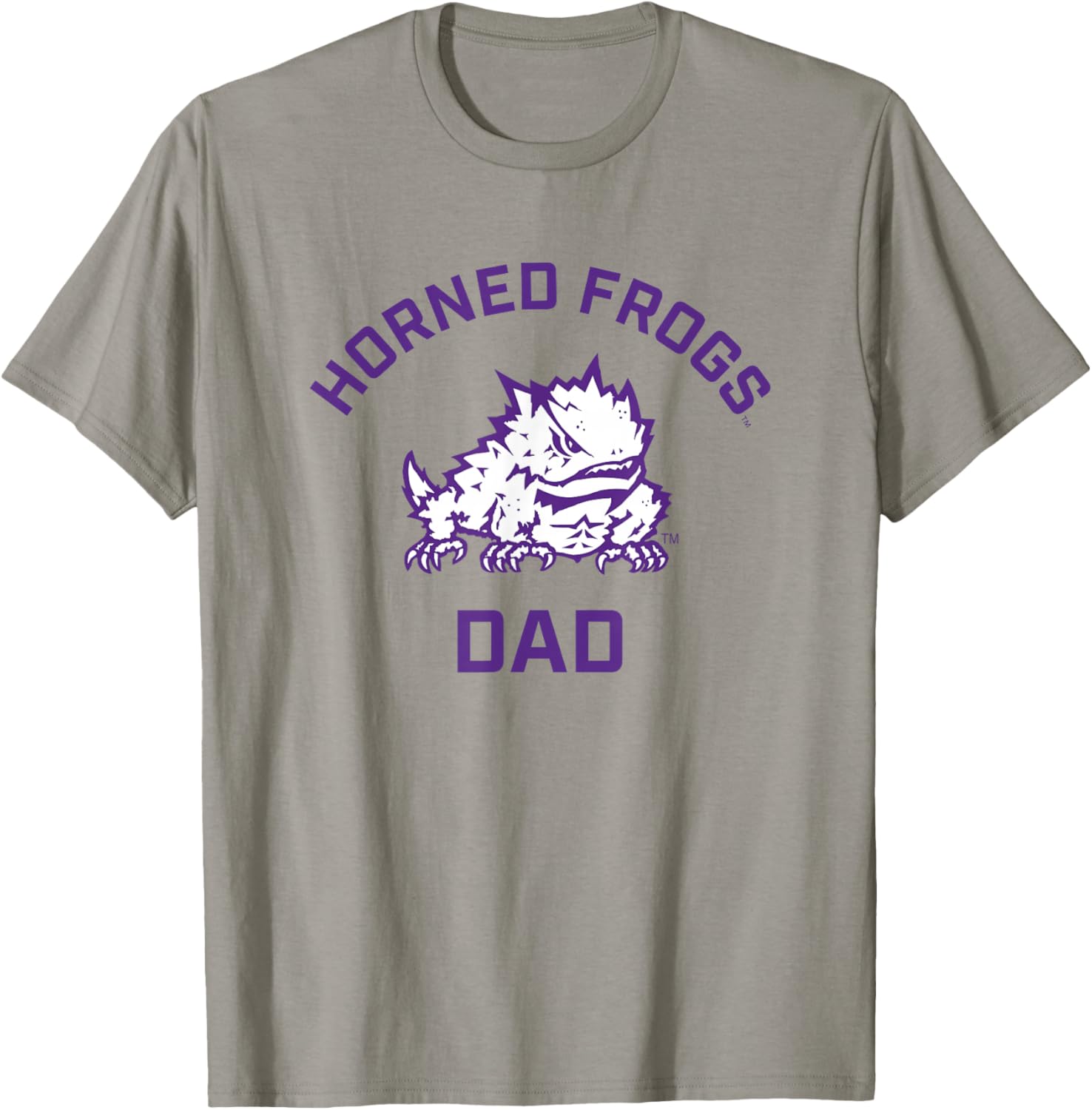 TCU Horned Frogs Arched Dad T-Shirt - T-Shirt | Sand