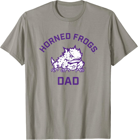 TCU Horned Frogs Arched Dad T-Shirt - T-Shirt | Sand