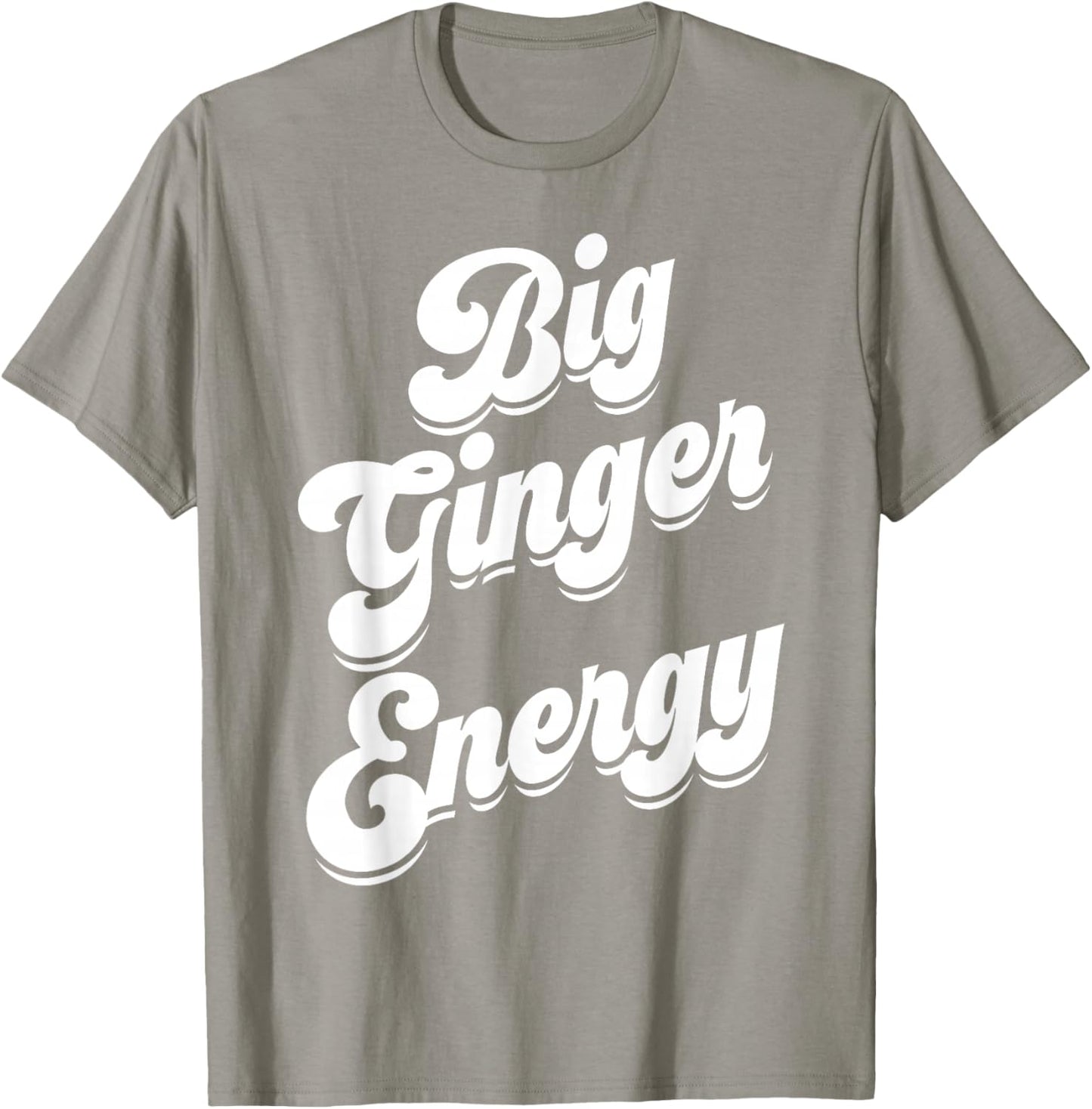 Big Ginger Energy St Patricks Day Redhead Team Ginger Women T-Shirt - T-Shirt | Sand
