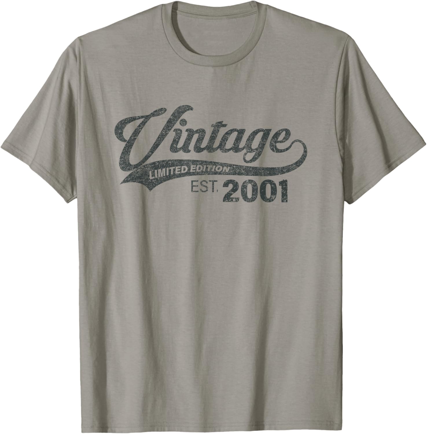 Vintage 2001 Cool 24 Year Old Bday 24th Birthday Men Women T-Shirt - T-Shirt | Sand
