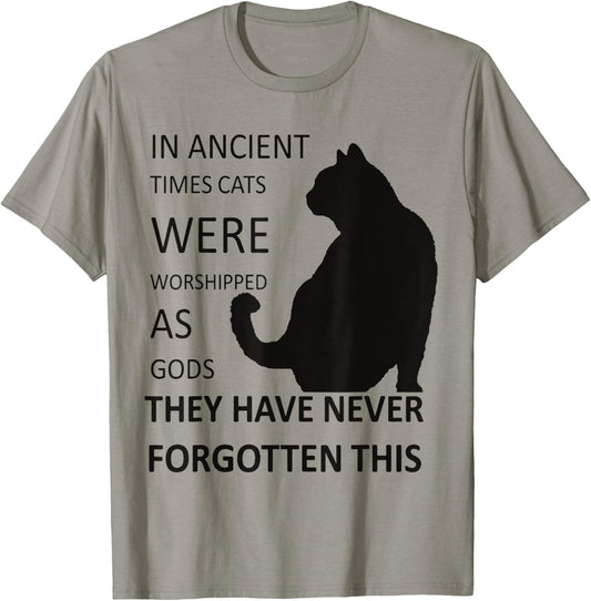 In Ancient Times Cats Were Worshipped As Gods v1 T-Shirt - T-Shirt | Sand