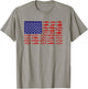 Fish American flag Patriotic Fishing 4th of July Kids Men T-Shirt - T-Shirt | Sand