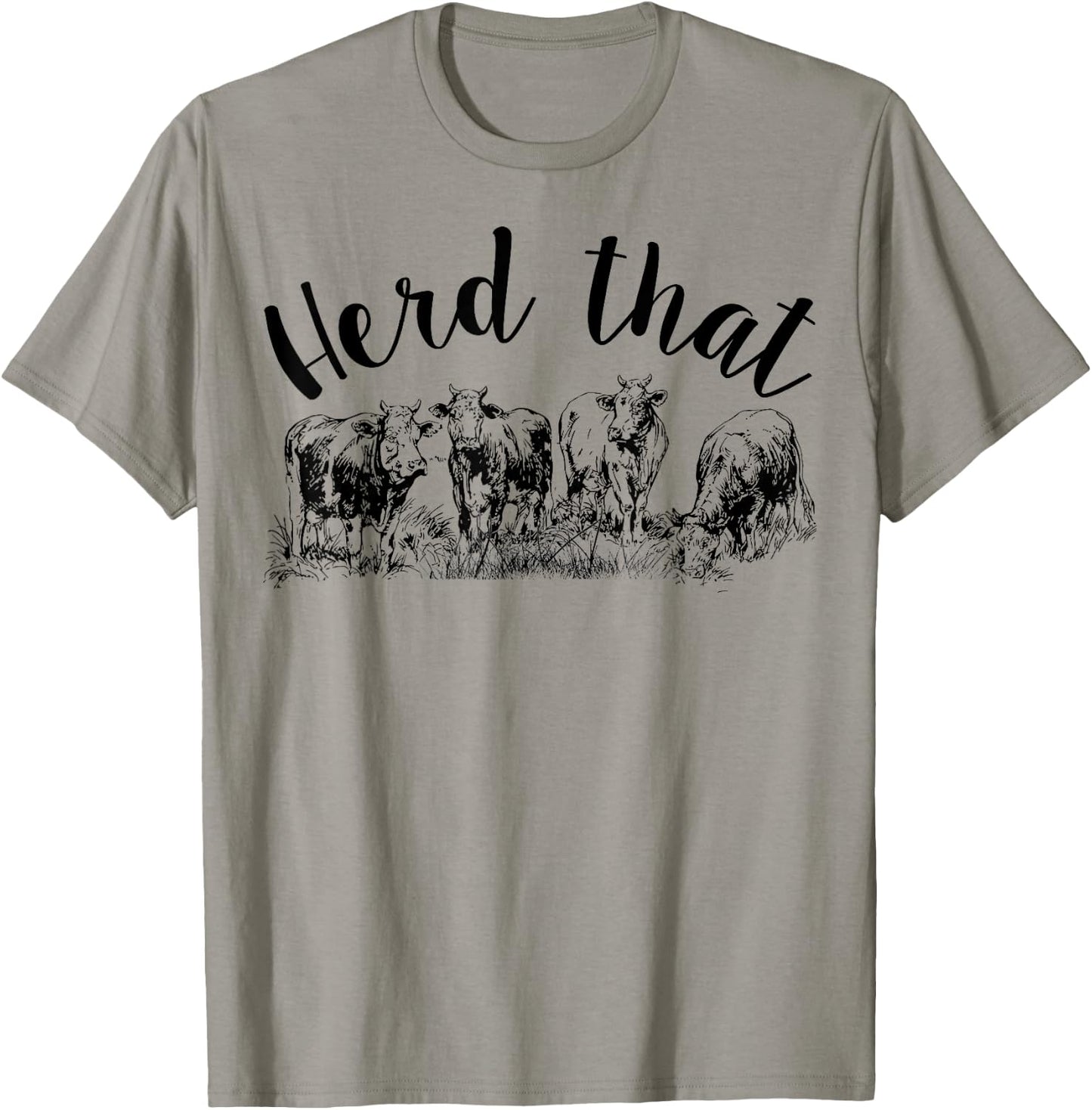 Vintage Cows Farm Cow Herd That T-Shirt - T-Shirt | Sand