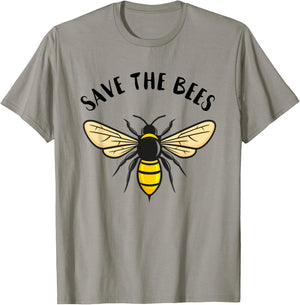 Save the Bees | Save Our Planet Beekeeper Honey Earth Day T-Shirt - T-Shirt | Sand