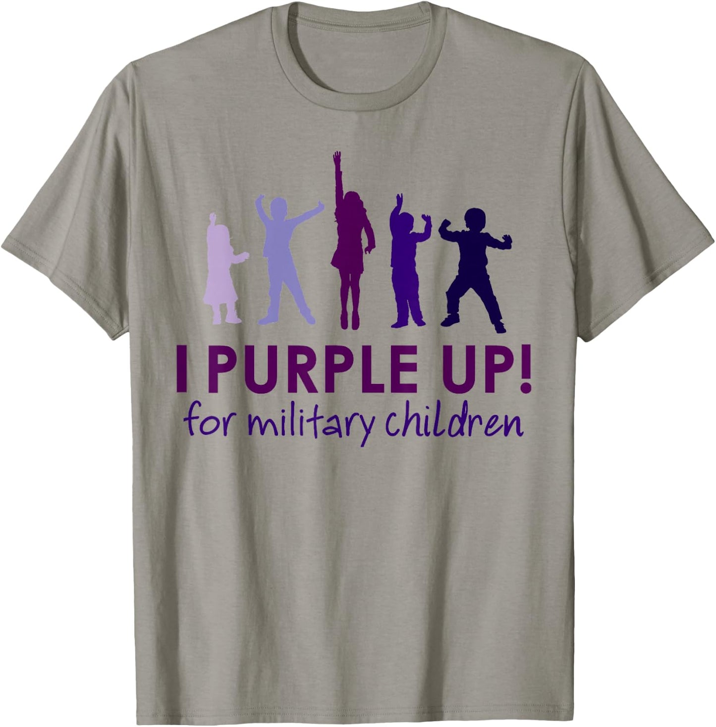 Purple Up for Military Kids Month Military Children T-Shirt - T-Shirt | Sand