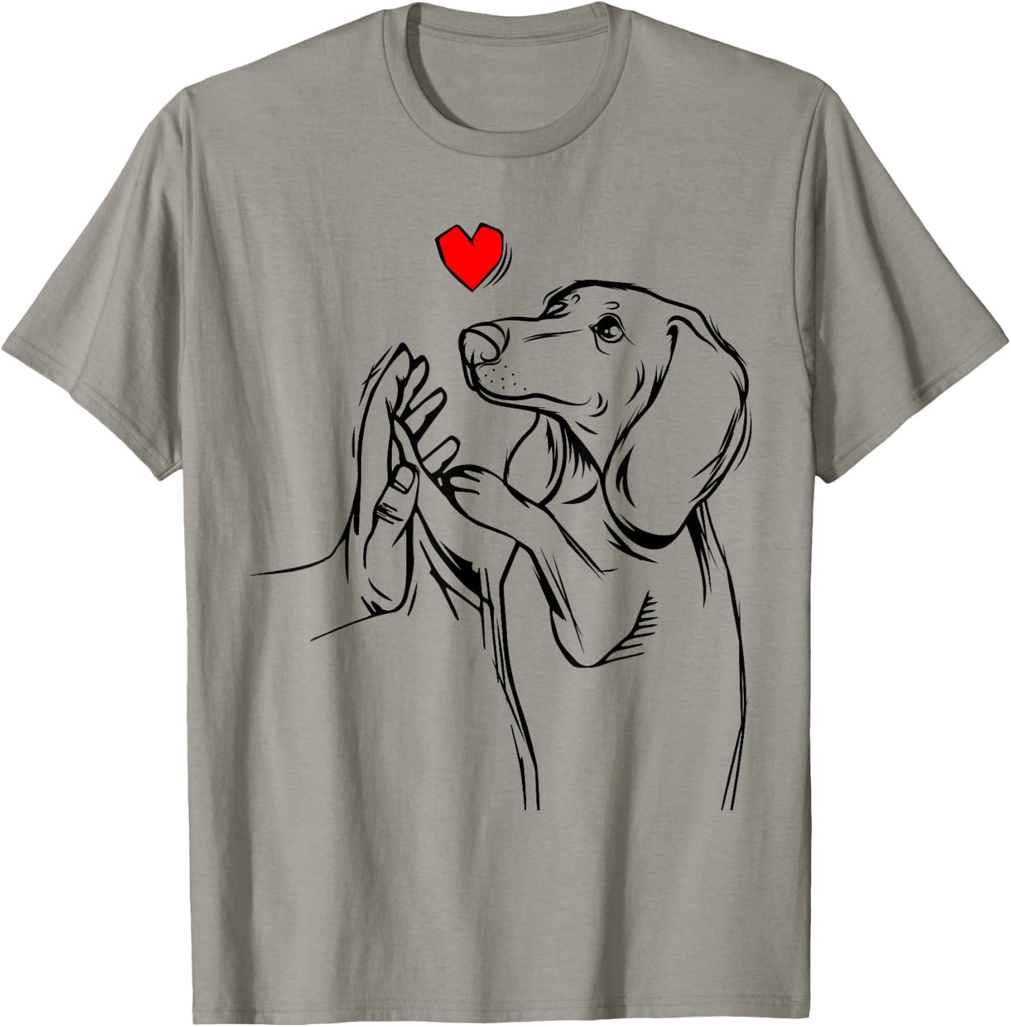 Dachshund Love Cute Weiner Dog Mom Funny Girls Gift T-Shirt - T-Shirt | Sand