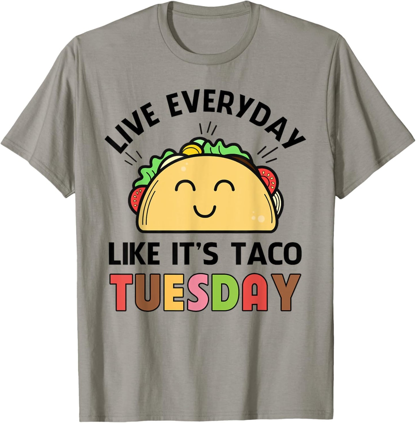 Taco Shirt Kids Toddler Girls Everyday Like Taco Tuesday T-Shirt - T-Shirt | Sand