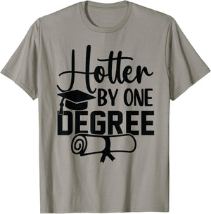 Hotter By One Degree Funny Graduation 2026 T-Shirt - T-Shirt | Sand
