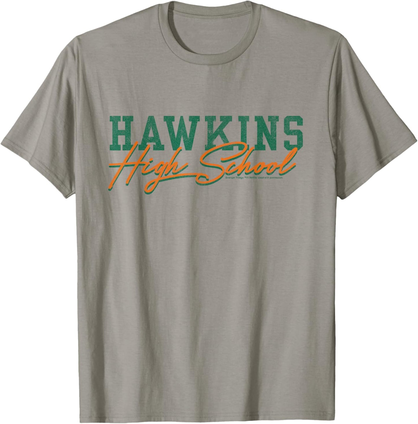 Stranger Things Hawkins High School Retro Logo T-Shirt - T-Shirt | Sand