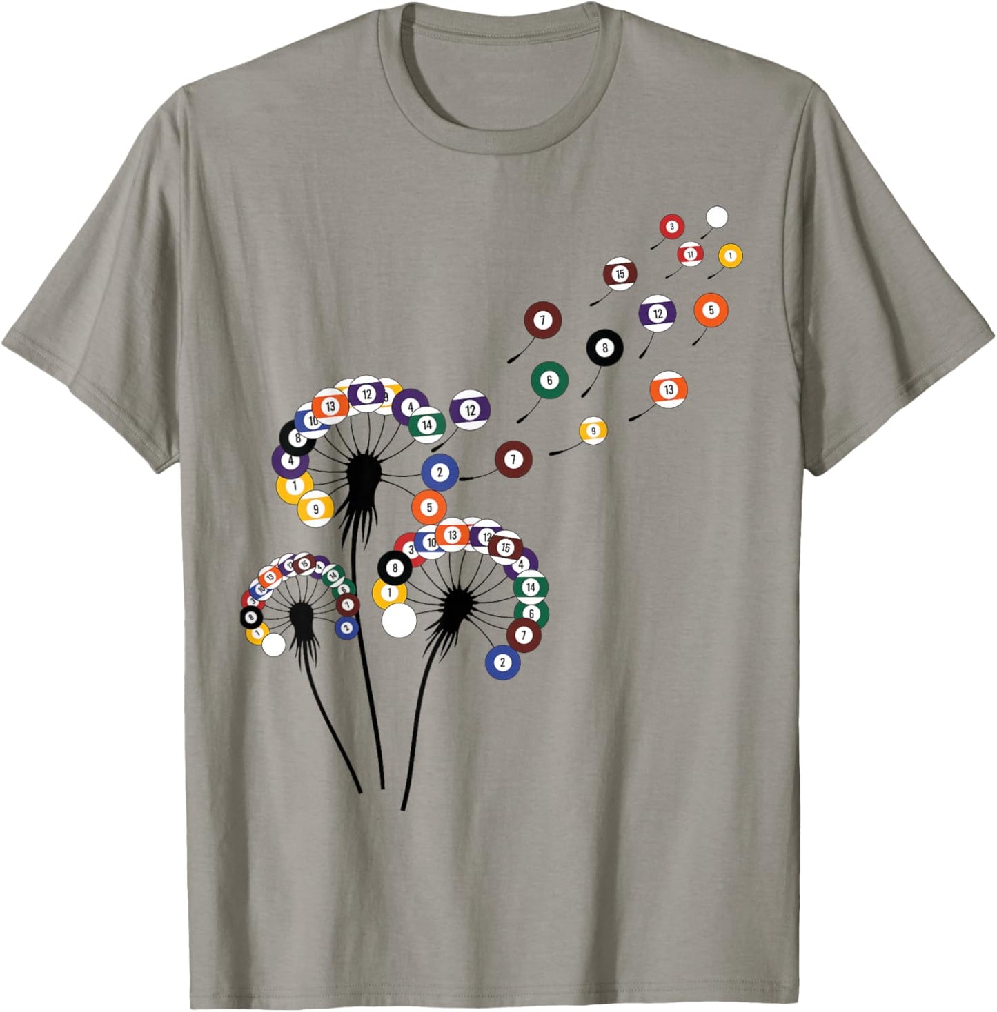Dandelion Billiard Shirt Billiard Player | Billiards T-Shirt - T-Shirt | Sand