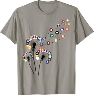 Dandelion Billiard Shirt Billiard Player | Billiards T-Shirt - T-Shirt | Sand