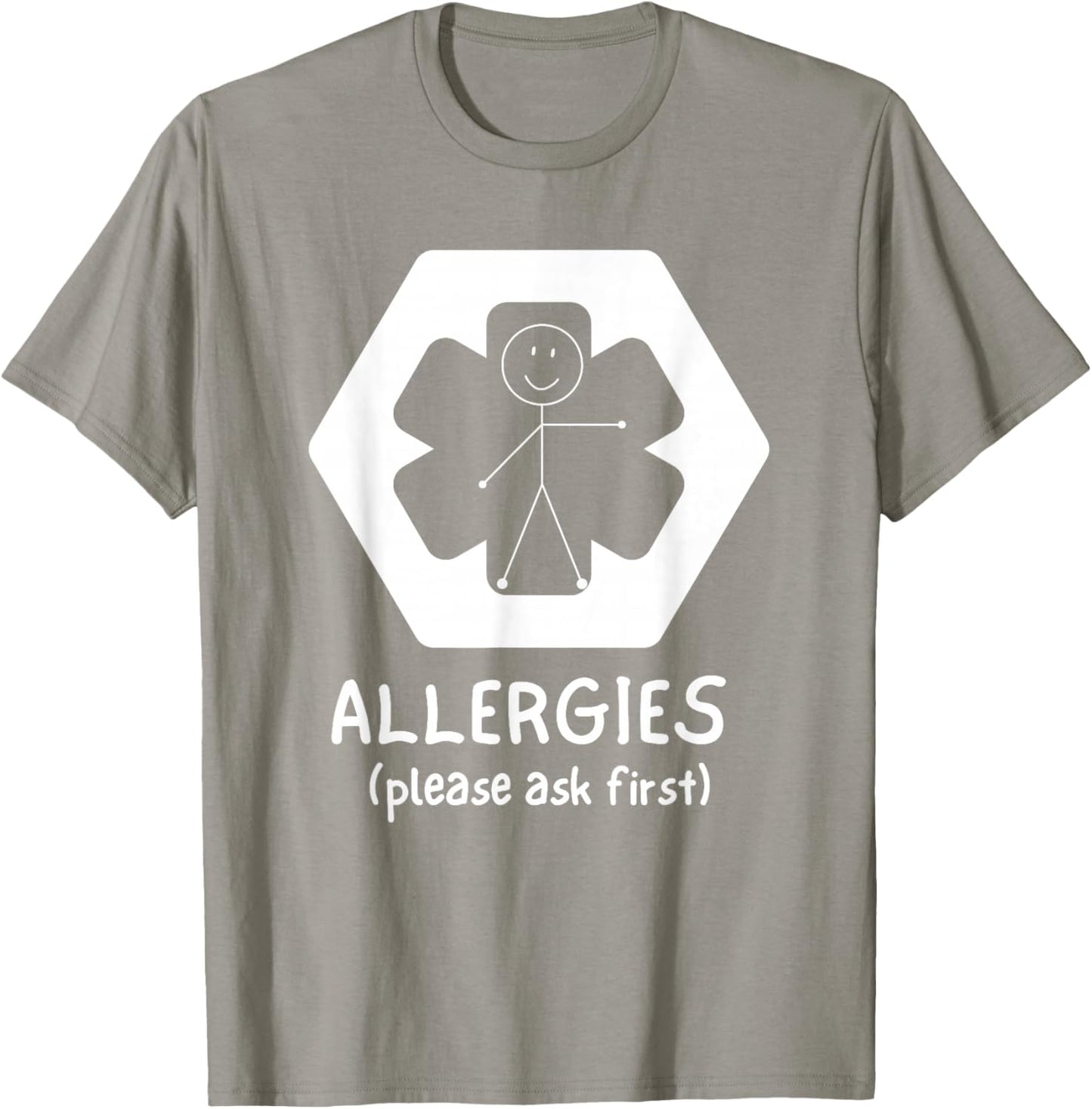 KID's ALLERGY ALERT | ALLERGIES PLEASE ASK FIRST T-Shirt - T-Shirt | Sand