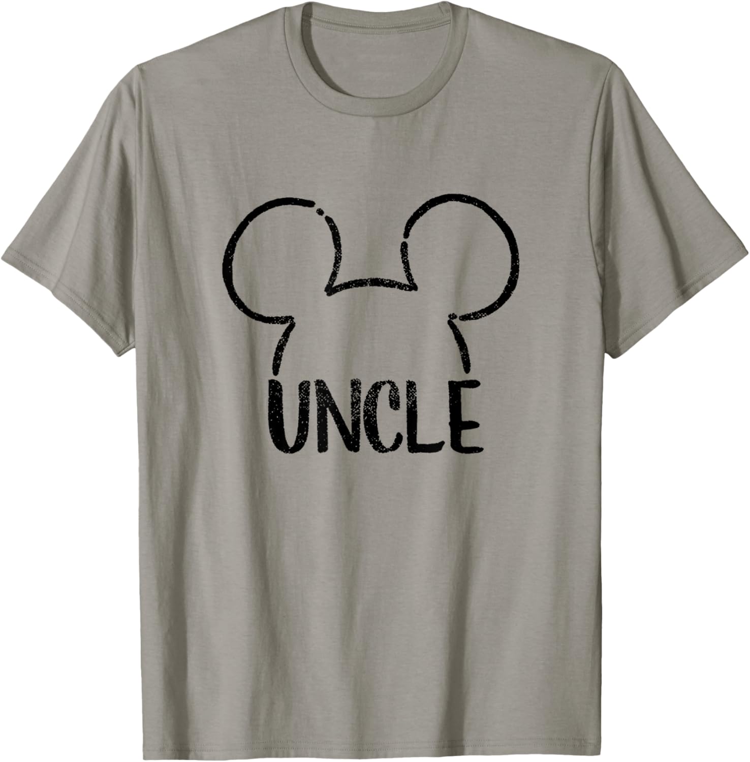Disney Mickey and Friends Uncle Mickey Ears Outline Logo T-Shirt - T-Shirt | Sand