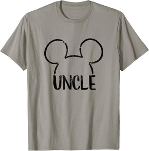 Disney Mickey and Friends Uncle Mickey Ears Outline Logo T-Shirt - T-Shirt | Sand