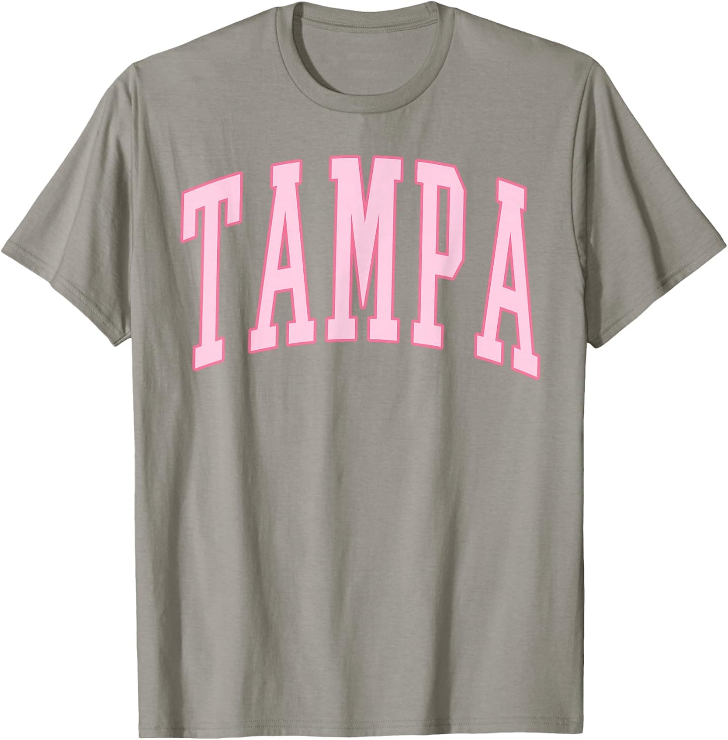 Tampa Vintage Preppy Varsity Pink Sports T-Shirt - T-Shirt | Sand