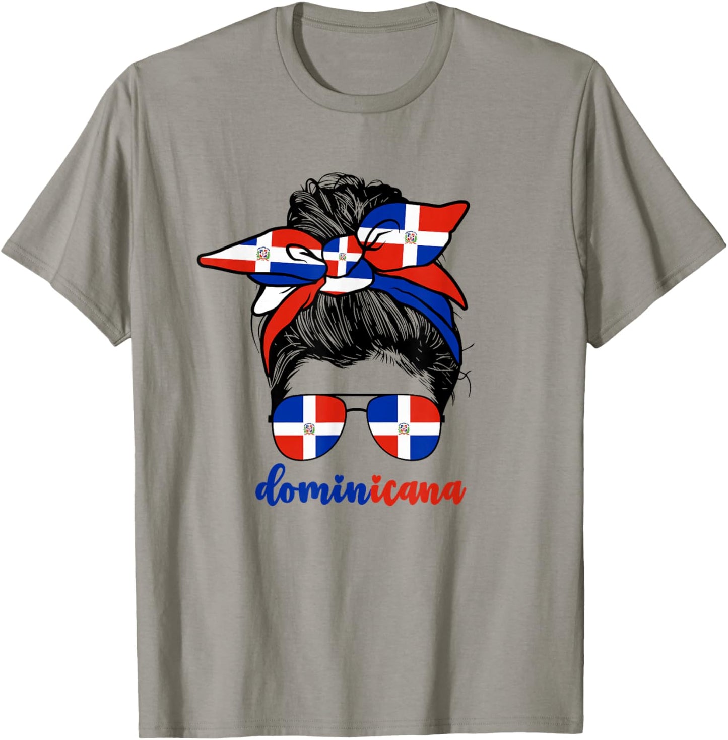 Cute Dominican Girl Women Republica Dominicana Flag Republic T-Shirt - T-Shirt | Sand