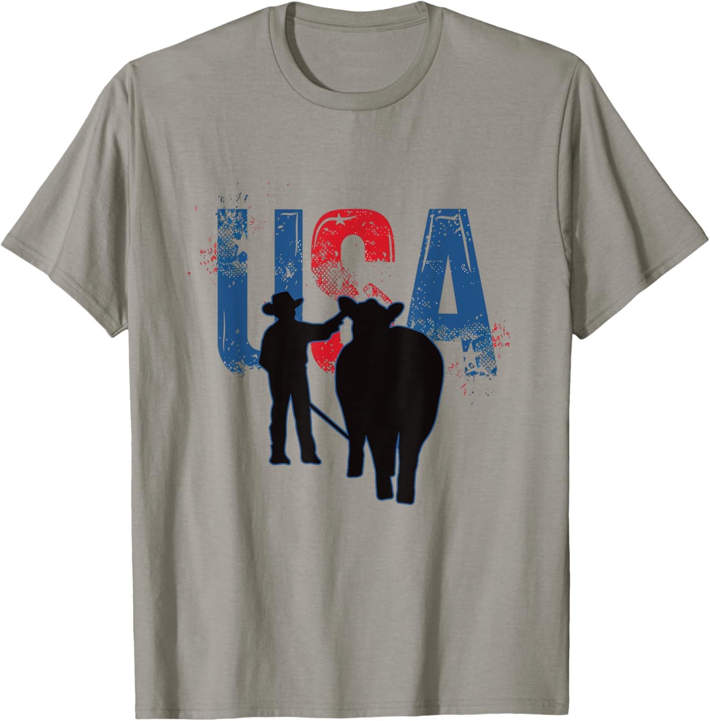 STOCK SHOW KID - Patriotic American USA Flag Farming T-Shirt - T-Shirt | Sand