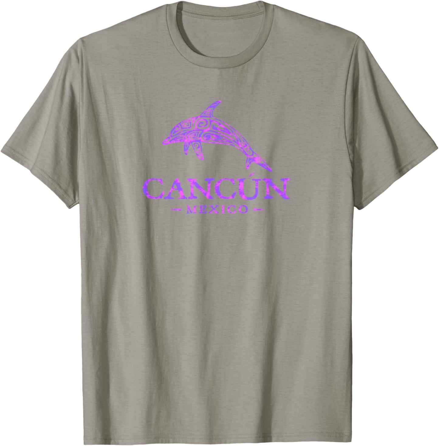 Vintaga Cancun Mexico Souvenir Dolphin Boys Retro T-Shirt - T-Shirt | Sand